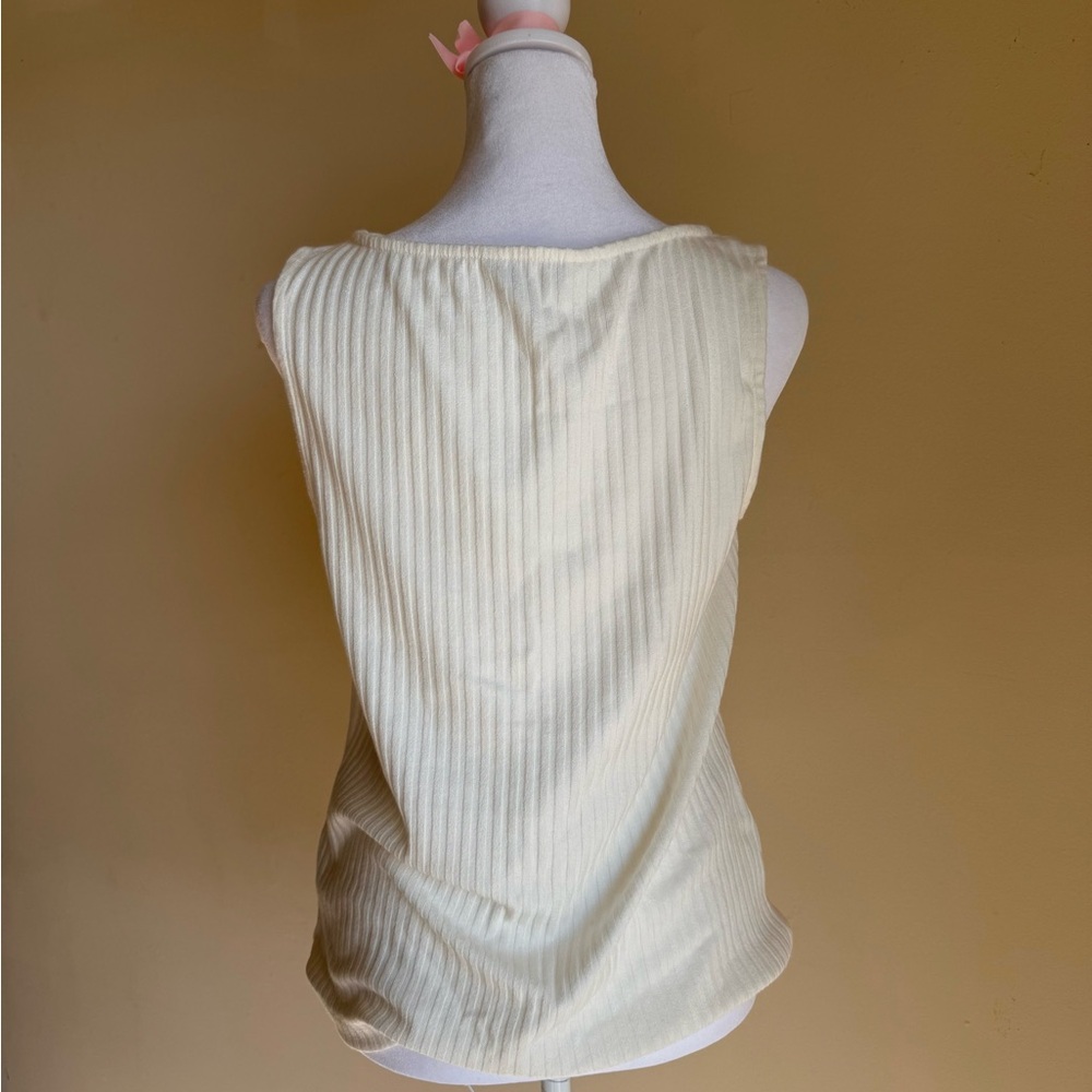 Liverpool Ribbed Cream Top - Picture 5 of 10